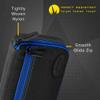 Casemaster by GLD Products Plazma Dart Case Black with Sapphire Zipper, Sapphire Trim view 3