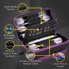 Casemaster by GLD Products Plazma Pro Dart Case Black with Amethyst Zipper and Phone Pocket view 2