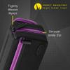 Casemaster by GLD Products Plazma Pro Dart Case Black with Amethyst Zipper and Phone Pocket view 3