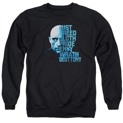 Shazam Movie Evil Sivana Unisex Adult Crewneck Sweatshirt for Men and Women, 2X-Large Black