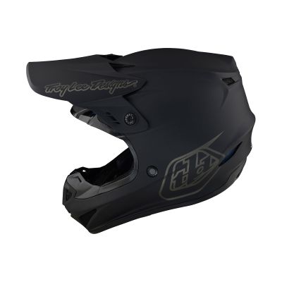 Troy Lee Designs GP Helmet for Motocross MX, Light Weight 16 Vents, Mono Black, MD, SKU 103490003