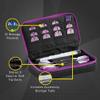 Casemaster by GLD Products Plazma Dart Case Black with Amethyst Zipper, Amethyst Trim view 3