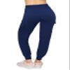 ALWAYS Cargo Jogger Pants for Women, High Waisted Sweatpants with Pockets, Super Soft Casual Lounge Pants for Athletic Yoga & Gym, Cotton Drawstring Trousers, Navy L view 3
