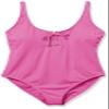 Catalina Lace Up One Piece Fuschia view 1
