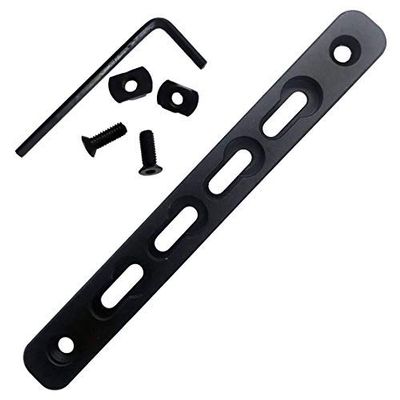 Gotical 2 Slot M-LOK to Keymod Adapter-Keymod Rail Section M-Lok to Keymod Converter