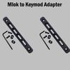 Gotical 2 Slot M-LOK to Keymod Adapter-Keymod Rail Section M-Lok to Keymod Converter view 2