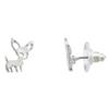 Lux Accessories Set of 9 Pairs Heart Puppy Paw Assorted Dogs Bone Silver Gold Stud Earrings view 4