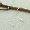 925 Sterling Silver Necklace 0.7mm to 1.3mm Square Snake Chain Necklace (Available Size 7 to 30 Inches), 18 view 3