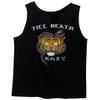 0252. Tiger Graphic Traditional Japanese Tattoo Till Death Society Men's Tank Top (Black, Medium) view 2