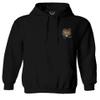0252. Tiger Graphic Traditional Japanese Tattoo Till Death Society Hoodie (Black, Small) view 1