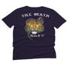 0252. Tiger Graphic Traditional Japanese Tattoo Till Death Society for Men T Shirt (Navy Blue, 2X-Large) view 2