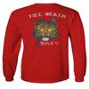 0252. Tiger Graphic Traditional Japanese Tattoo Till Death Society Men's Long Sleeve t Shirt (Red, Large) view 2