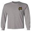 0252. Tiger Graphic Traditional Japanese Tattoo Till Death Society Men's Long Sleeve t Shirt (Light Gray Small) view 1