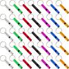 Frienda 35 Pieces Emergency Whistle with Keychain, Aluminum Emergency Survival Whistle for Camping Hiking Hunting Outdoors Sports, Loud Sound view 1