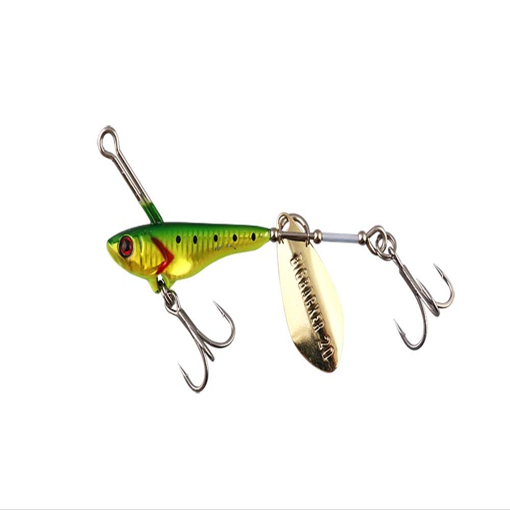 JACKALL Big Backer Spin, 0.7 oz (20 g), Wanai Green
