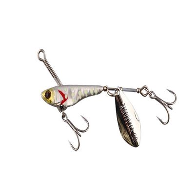 JACKALL Big Backer Spin, 1.4 oz (40 g), Magma Silver/Groot
