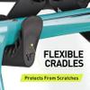 Vibrelli Bike Wall Mount - Horizontal Storage Rack for Hanging Bicycles in Garage - Adjustable Bike Hanger, Holder - Wall Bike Rack Hooks for Bicycle view 4