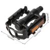 1 Pair Black Aluminium Alloy Mountain Road Lightweight Pedals Replacement Part Anti-Skid Sportinggoods Electric Modification Accessories view 4