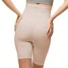 ESSENTIALS BY TUMMY TANK womens Seamless Waist Shaping Short Thigh Shapewear, Almond, Large-X-Large US view 3