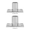 90 Degree Boat Rail, Rectangular Base Marine Boat 316 Stainless Steel 90 Degrees Boat Accesssory for Boat Marine(1in) view 3