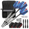 Viper Sidewinder Tungsten Soft Tip Darts Knurled Barrel 18 Grams and Casemaster Select Black Nylon Dart Case view 1