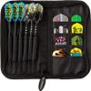 Viper by GLD Products The Freak Soft Tip Darts 3 Knurled Rings Barrel 18 Grams and Casemaster Deluxe Black Nylon Dart Case view 3