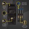 Viper The Freak Soft Tip Darts 3 Knurled Rings Barrel 18 Grams and Casemaster Single Black Dart Case view 3