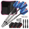 Viper Sidewinder Tungsten Soft Tip Darts Ringed Barrel 18 Grams and Casemaster Deluxe Pink Nylon Dart Case view 1