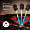 Viper V-Glo Blue 18 Gram Soft Tip Darts, Casemaster Select Blue 2BA Tufflex III Tips - Neon Yellow 100 ct Box view 3