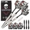 Viper Sinister Tungsten Steel Tip Darts 24 Grams and Casemaster Select Pink Nylon Dart Case view 1