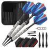 Viper Sidewinder Tungsten Soft Tip Darts Ringed Barrel 18 Grams and Casemaster Deluxe Black Nylon Dart Case view 1