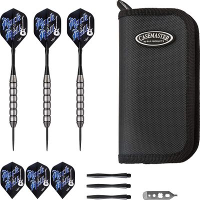 Viper by GLD Products Rock & Roll 23 Gram Steel Tip Darts & Casemaster Deluxe Black Dart Case
