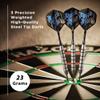 Viper by GLD Products Rock & Roll 23 Gram Steel Tip Darts & Casemaster Deluxe Black Dart Case view 2