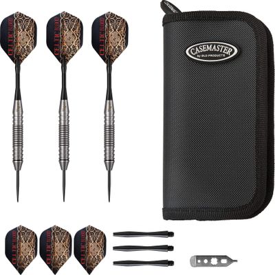 Viper by GLD Products Celtic Blood 22 Gram Steel Tip Darts & Casemaster Deluxe Black Dart Case