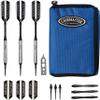 Viper by GLD Products Sinister Tungsten Soft Tip Darts Smooth Barrel 16 Grams and Casemaster Select Blue Nylon Dart Case view 1
