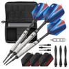 Viper by GLD Products Sidewinder Tungsten Soft Tip Darts Shark Fin Barrel 18 Grams and Casemaster Select Pink Nylon Dart Case view 1