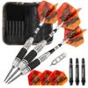 Viper The Freak Steel Tip Darts Knurled and Grooved Barrel 22 Grams and Casemaster Realtree Hardwoods Deluxe Camouflage Dart Case view 1
