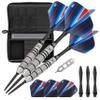 Viper Sidewinder Tungsten Steel Tip Darts 21 Grams and Casemaster Select Blue Nylon Dart Case view 1