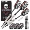 Viper by GLD Products Sinister Tungsten Soft Tip Darts Smooth Barrel 16 Grams and Casemaster Single Black Dart Case view 1