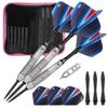 Viper Sidewinder Tungsten Steel Tip Darts 25 Grams and Casemaster Deluxe Pink Nylon Dart Case view 1