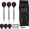 Viper Underground Fatal Shot Steel Tip Darts 24 Grams and Casemaster Single Black Dart Case view 1