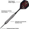 Viper by GLD Products Fatal Shot 24 Gram Steel Tip Darts & Casemaster Deluxe Black Dart Case view 2