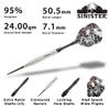 Viper Sinister 95% Tungsten 24 Gram Steel Tip Darts & Casemaster Deluxe Realtree Dart Case view 2
