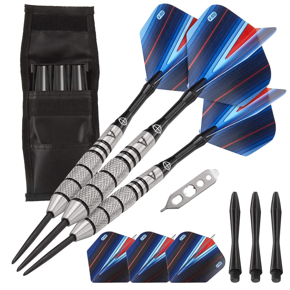 Viper by GLD Products Sidewinder Tungsten Steel Tip Darts 21 Grams and Casemaster Single Black Dart Case