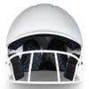 CHAMPRO HX Rise Fastpitch Softball Batting Helmet with Facemask in Solid Color Matte Finish White Medium view 3