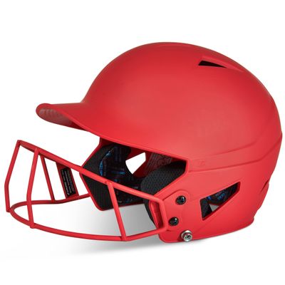 Champro HX Rise Fastpitch Softball Batting Helmet with Facemask in Solid Color Matte Finish