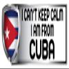 Customola - I Can't Keep Calm I AM from Cuba Country Flag Sticker Bumber Sticker Decal - 3 x 8.5 inc. view 1