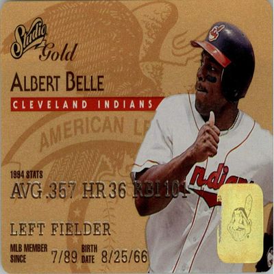 1995 DONRUSS Studio Gold Albert Belle #15 of 50