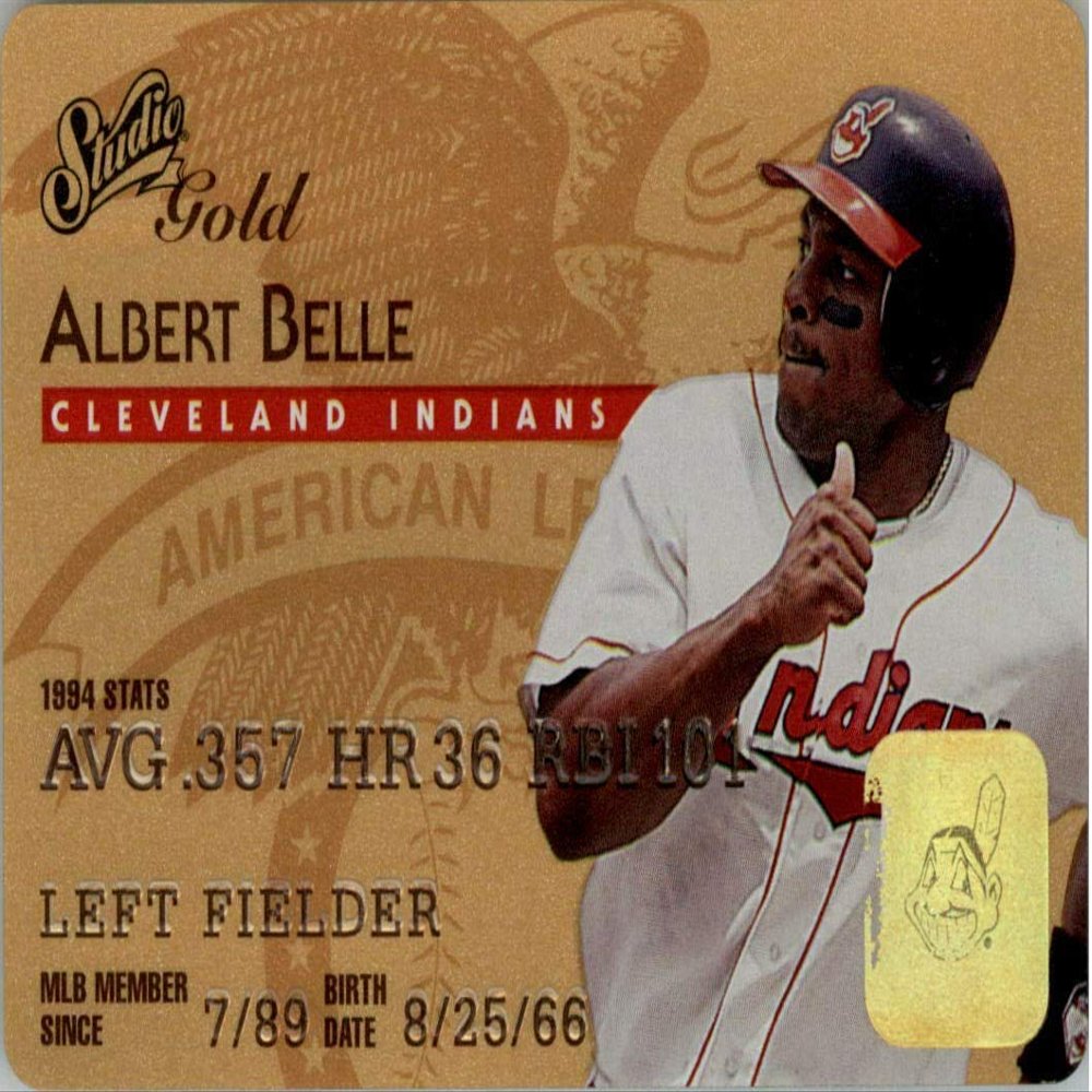 1995 DONRUSS Studio Gold Albert Belle #15 of 50