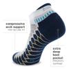 Balega Silver Compression Fit Performance No Show Athletic Running Socks for Men and Women (1 Pair), Neon Coral/Ink, Small view 4